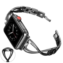 Women Diamond Strap For Apple Watch 12 11 10 9 SE3 46mm 42mm 41mm 45mm 44 40 38mm Stainless Steel Band iWatch Ultra 4 3 2 1 49mm