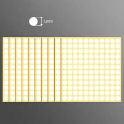 15Sheets/Pack White Round Spot Circles Sealing Stiker Paper Labels DIY Dot Stickers Adhesive Package Label Decoration