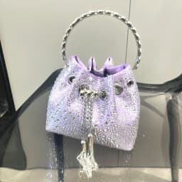 Handle Rhinestones Evening clutch Bag Purses and handbag luxury Designer shoulder bag Shiny Crystal Clutch purse bucket bag
