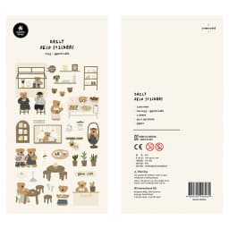Korean Import Original Suatelier Ins Coffee Bear Paper Stickers Scrapbooking Diy Journal Stationery Sticker Cute Aesthetic Gift
