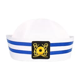 Sailor hat and scarf suit Navy Hat Unisex Captain Hat Navy Marine Hat For cruise lines, adult parties, Navy, cosplay, Outdoor