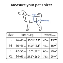 New Upgraded Dog Rear Leg Support Harness Adjustable Pet Lift Sling for Injured Disabled Elderly Dogs Walking Assistance Supply