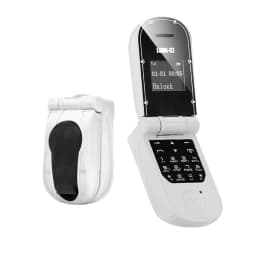 UNIWA J30 2G Single Card Mini Flip Mobile Phones Clamshell Push Button Wireless Bluetooth Dialer Magic Voice Handsfree Earphone