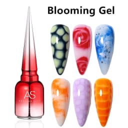 AS Rubber Base Coat UV Gel Colorful Gel Nail Polish Semi Permanent Tempered Top Coat UV LED Nail Art Manicure Nail Varnish