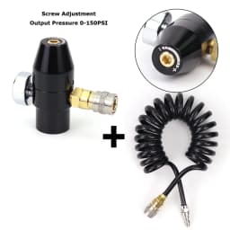 HPA Low Pressure Regulator Micro CO2 Regulator Remote Line Output Pressure 0-150psi With US Foster Coupler 300PSI Gauge