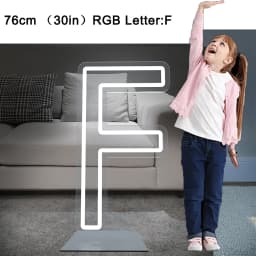 76cm Large Light up Letter Sign 26 Alphabet Stand up Lighting for Wedding Birthday Party Home Bar Decor