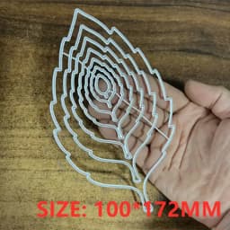 5Pcs Hollow Out Leaf Metal Cut Dies Stencils for Scrapbooking Stamp/Photo Album Decorative Embossing DIY Paper Cards