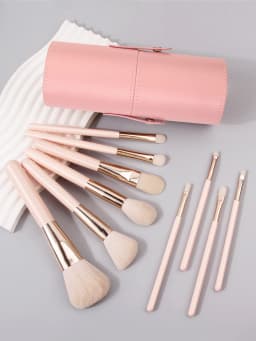 11pcs High-End Professional Makeup Brushes Set with Bucket Blush Powder Eyeshadow Eyebrow Foundation Beauty Makeup Tool Brochas
