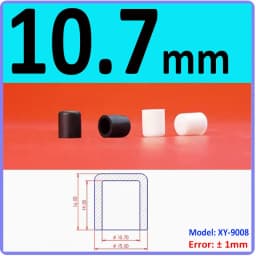 3mm-60.5mm Black/White Silicon Rubber Caps Blanking End Cover Protectors For Round Pipe/Furniture