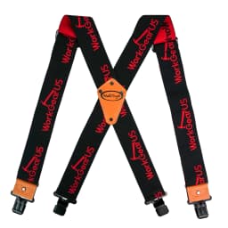 Suspenders Man For Pants 2" Wide Adjustable and Elastic Braces X Shape With Strong Clips - Heavy Duty Elastic Braces For Men