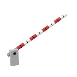 Children's Educational MOC Building Blocks: City Rail Guardrail Train Rail Passage Stop Parking Barrier Gate and Toy Model