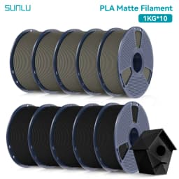 SUNLU PLA Matte 10KG1.75mm ±0.03mm 1KG/2.2LBS 3D Printer Filament PLA High Transparency Fast 2-7 Days Delivery RoHS Reach