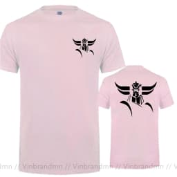 Front Back Print Goldorak Grendizer Mazinger Z T-Shirt Japanese Cartoon Design Summer Men's Tees Tops Short Sleeve Cotton Tshirt