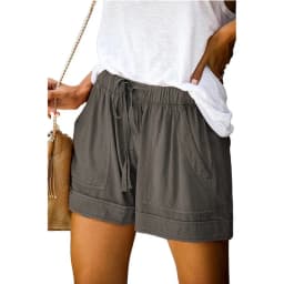 Summer New Comfortable Casual Commuting Silk Shorts Women's European High Waist Lace Loose Wide Leg Pants