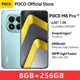 New POCO M8 Pro 5G Smartphone Global Version Snapdragon 7s Gen 4 NFC 6.83" 1.5K 120Hz display 6500mAh 100W Charging