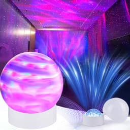 16 Colors Starry Sky Projector Light LED Night Light with Remote Control USB Plug Auto Rotate for Home Room Party Ceiling Decor