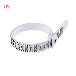 PHYHOO Plastic UK US EU JP HK Size Ring Size Measuring Tools Finger Gauge Ring Sizer Belt Measurement Tool Jewelry Accessories