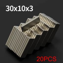 Powerful Neodymium Magnet N35 NdfeB Permanent Magnetic imanes Block Super Strong Fridge Magnets DIY 30x10x3 30x10x5 30x20x10mm