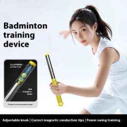 M Size Badminton Training Aid - Lightweight Portable Swing Force/Wrist Strength Generator for Correcting High Ball Posture