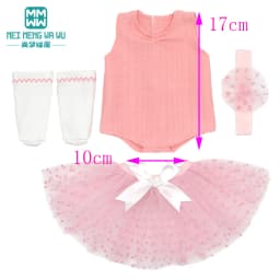 Mini Toys Doll Clothes 35cm 14inch Born Doll Fashion Blankets Dresses Onesies Suit Girl Gift