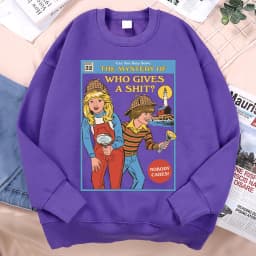 Can You Help Solve The Mystery Of Who Gives A Shit Men Women Hoody Harajuku Streetwear Loose Fleece Pullovers Casual Clothes