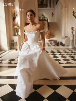 LORIE BOHO A-Line Wedding Dresses Off Shoulder with Glamorous Ruched Sleeveless 2025 Modern Exquisite Bridal Gown Customized