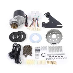 36V 350W Thumb Throttle Electric Bike Left Side Drive Motor Kit Mountain Bike Conversion