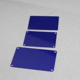 10pcs Black Blue Pad Printing Baking Paint Aluminum Sheet Steel Plate Processing Custom Blank Mirror Laser Engraving Marking