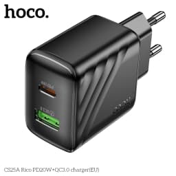 HOCO CS25A 20W USB Type C Charger PD Fast Charge QC 3.0 Quick Charge for iPhone 15/14/13/12 Pro Max Mini iPad Charging