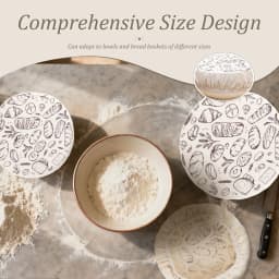 3/2Pcs Sourdough Bowl Cover Elastic Bread Proofing Cover Baking Dough Rising Dust Cover for Grain Sprouting Yeast Cultivation