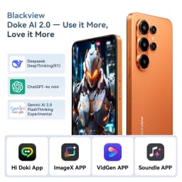 BLACKVIEW Smartphone WAVE 10 24GB(8+16)+128GB Android 16 5000mAh 6.88'' HD+ IPS Dual SIM 1080P FHD Doke AI 2.0 120Hz 32MP+13MP