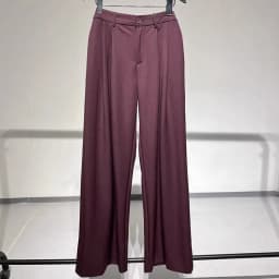 2026 Fall Winter Elegant Gray Suits Pants for Women Office Lady High Waist Wide Leg Fashion Trousers with Pockets Black Pant