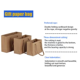 5pcs Small Paper Bags with Handle Black White Pink Khaki Bags Wedding Birthday Party Candy Gift Packaging Bags Shopping Bags