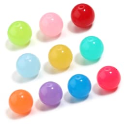 20pcs 16mm Acrylic Beads Candy Color Round Loose Spacer Beads For DIY Jewelry Making Bracelets Necklace Phone Key Chain Findings