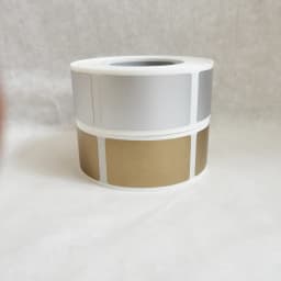 1 Roll 42*23mm Rectangle Golden Or Silvery Scratching Off Label DIY Coupon Gift Game Card Sticker Password Code Cover