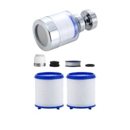 Kitchen Faucet Water Filter Pressurized Sink Filter Water Purifier 360° Tap Splash Proof Faucet Aerator Extender for Bathroom