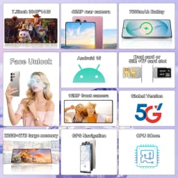 K-Touch Mobile Phones For S27 Ultra Smartphone 5G Dual Card Dual Standby Smartphone 7.3 Inch Android 15 Cell phone 16+48MP Camera 22GB+2TB 7800mAh Battery Factory Face Unlocked Cellphones