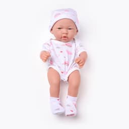 14 Inch 35cm Vinyl Baby Doll with Clothes Realistic Newborn Baby Doll Outfit Set Soft Body Reborn Doll Birthday Gifts Kids Toys