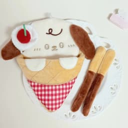 Cute 10cm Cotton Doll Accessories Cartoon Cat Dog Crepe Shaped Doll Bag Exquisite Plush Doll Outfit Diy Collectable Toy Gift