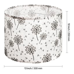 SucceBuy Drum Lamp Shade Medium Drum Linen Lampshade Replacement Lamp Shade for Table Lamps Floor Lamps Pendant Lights