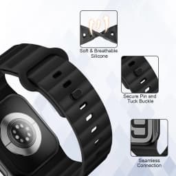 Silicone Strap for Apple Watch band 44mm 40mm 46mm 41mm 42mm 45mm 38mm Bracelet Correa iWatch Series 10 9 8 7 6 SE Ultra 2 49mm