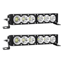 6-54 inch 30-300W LED Bar 4x4 with 12v Wire Harness Kit, LED Light Bar for Offroad Vehicles Trucks ATV, Amber White Fog Light