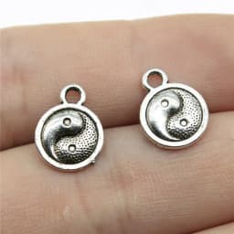 10pcs Enamel Kung Fu Tai Chi Charms Pendants For Necklaces Earrings DIY Making Yin Yang Charms Handmade Jewelry Findings