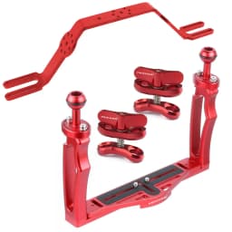 FEICHAO Dual Handle Aluminium Tray Stabilizer Rig for Underwater Camera Housing Case Diving Tray Mount for GoPro13 Action Camera