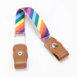 Press Buckle Style Kids Elastic Lazy Belt Versatile Jeans Belt Elastic Stretch Belt for Teen Kids Girls Adjustable Length
