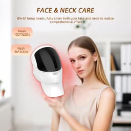 7 Colors Face Mask and Neck LED Therapy Anti Aging Wrinkle Acne Pore Oil Control Skin Tighten Whitening Anti Acne Face Lifting