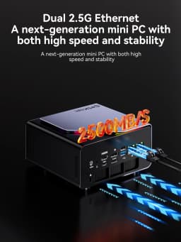 GMKtec Mini PC K12 Nucbox AMD Ryzen™ 7 H 255 WiFi 6 BT 5.2 Dual 2.5G LAN OCulink Desktop Computer