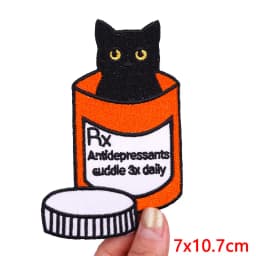 Hot New Animal Cat Embroidered Patches Iron On Patches For Clothing Thermoadhesive Patches Cartoon/Frog Dinosaur Duck Patch DIY