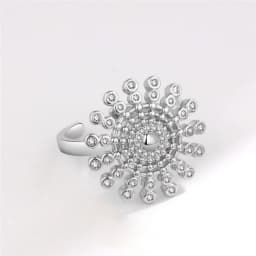 2026 Fashion Beads Anxiety Ring Fidget Spinner Rings Korea Crystal Butterfly Flower Star Moon Ring Anti Stress Jewelry Gift