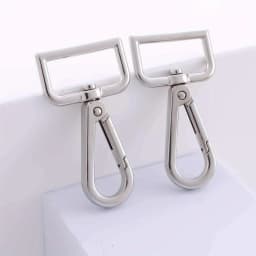 5pcs Metal Swivel Snap Hooks Lobster Lanyard Clasp for Strap Push Gate DIY Crafts Keychains Jewelry Purse Bag Making